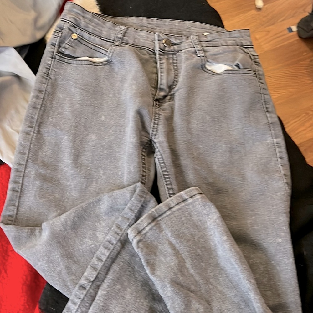 Some chao ku wu grey washed jeans